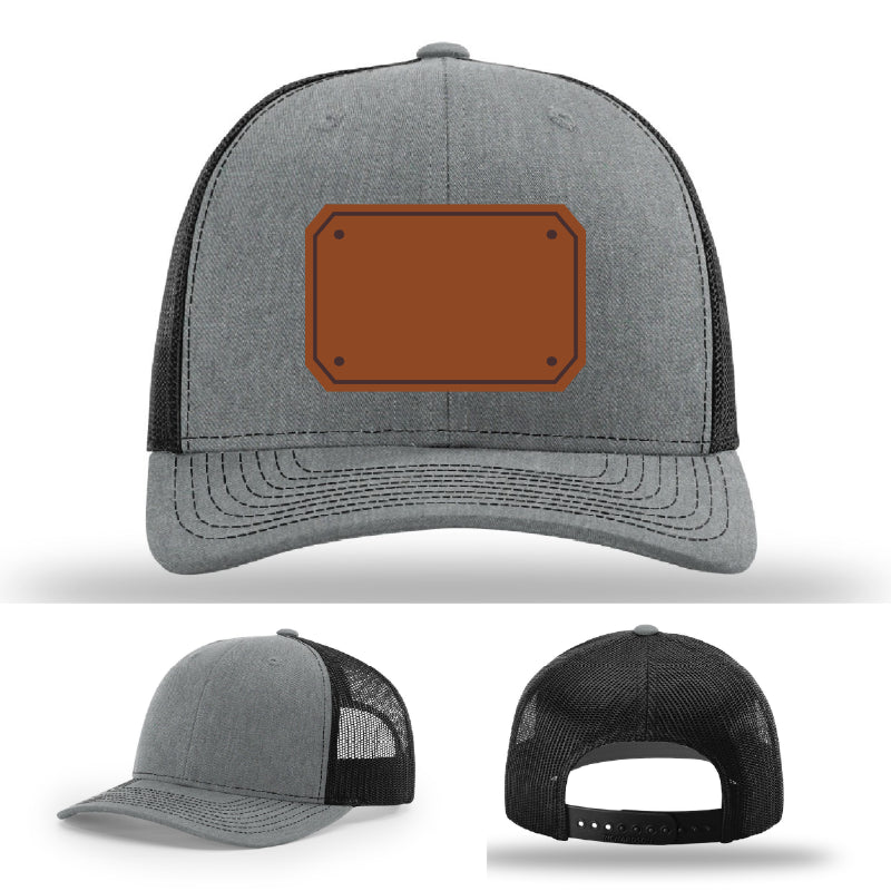 EMT apparel hat variant showing professional leather patch layout