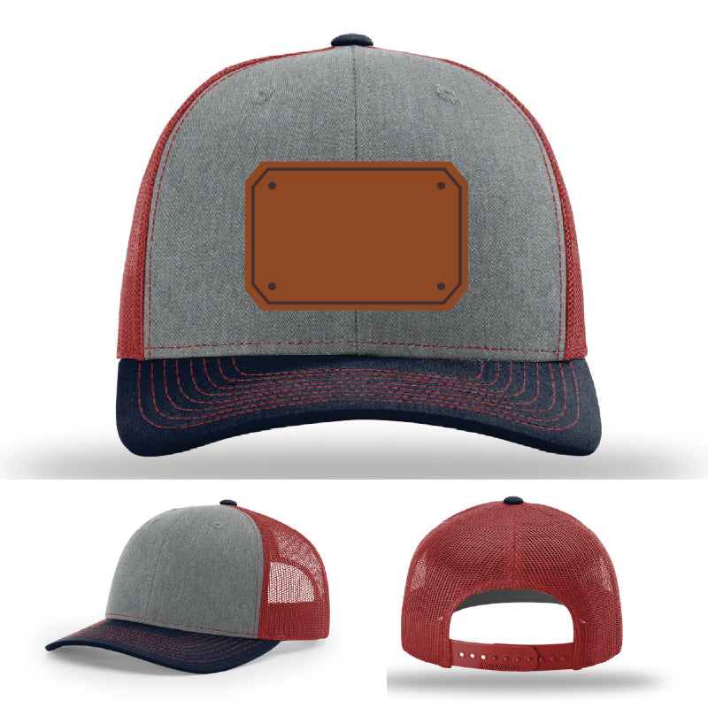 EMT gear hat variant with professional leather patch layout