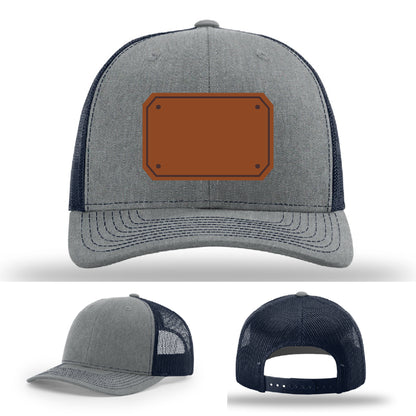 EMS gear hat variant featuring sharp clear leather patch text