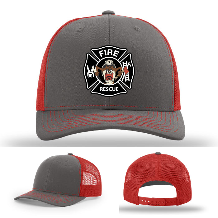 firefighter hat designed for fabius park crews