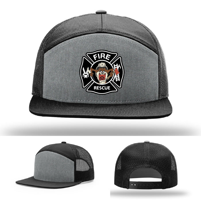 fabius park hat featuring custom firefighter patch