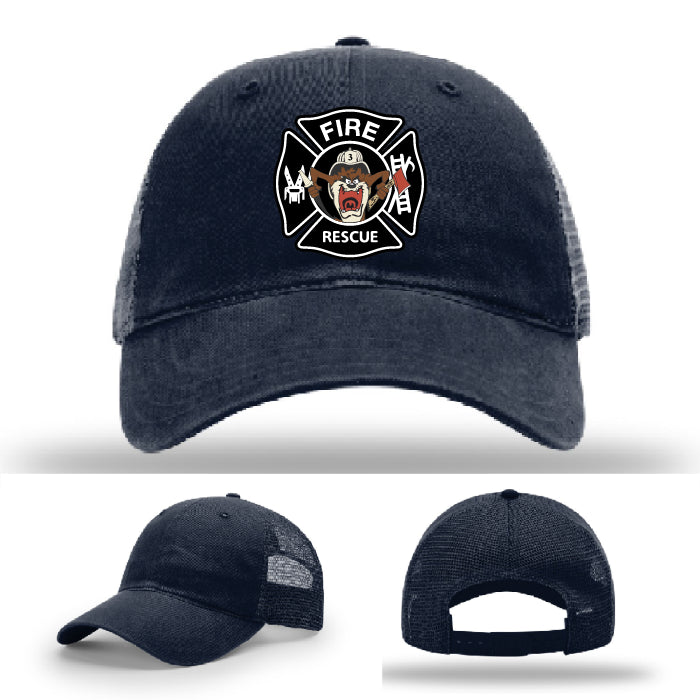 firefighter hat built with fabius park patch