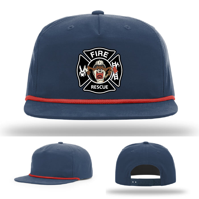 firefighter patch hat made for fabius park