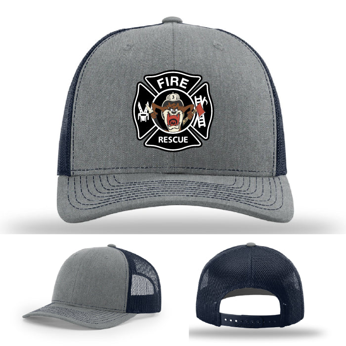 fabius park fire patch hat for off duty wear