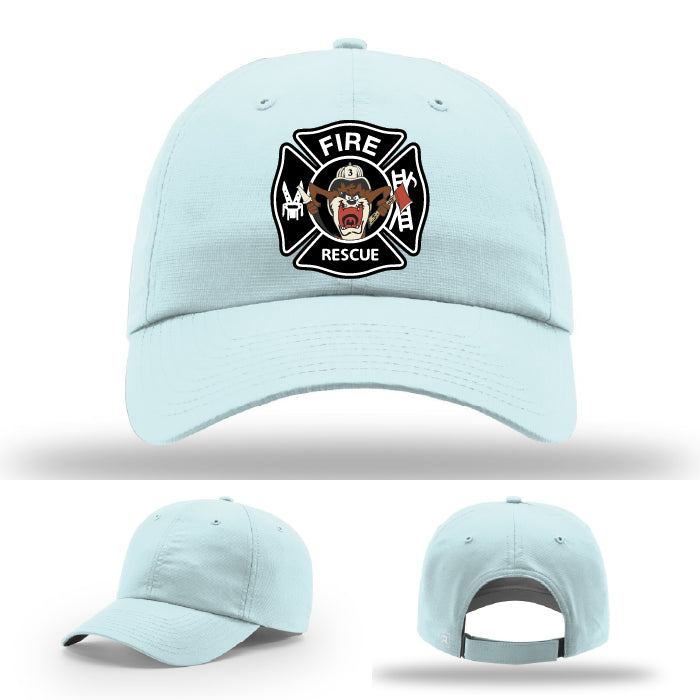 firefighter hat with bold fabius park identity