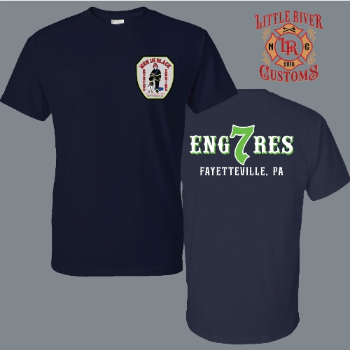 Fayetteville PA Fire Department Engine 7 Rescue firefighter shirt