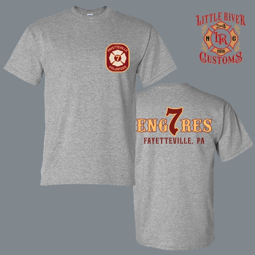 Fayetteville Pennsylvania Engine 7 Rescue firefighter shirt design