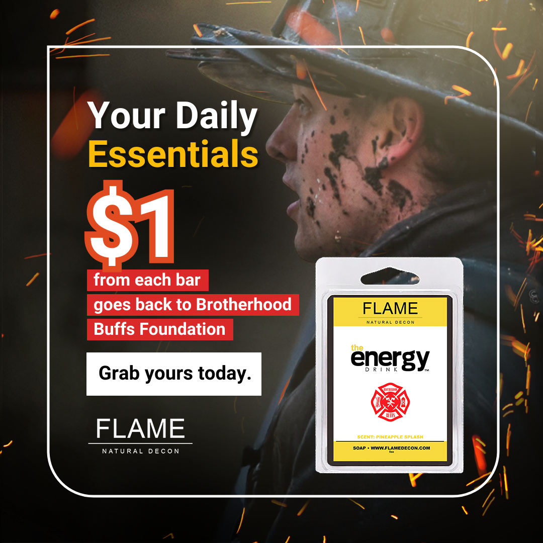 Flame Decon soap bundle with stickers and seasonal soaps