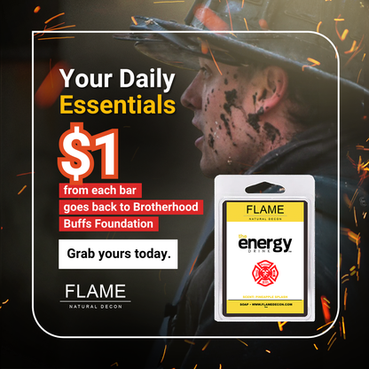 Flame Decon soap bundle with stickers and seasonal soaps