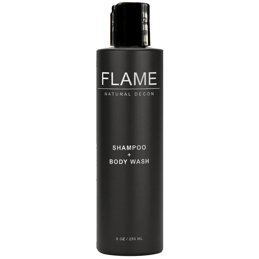 Flame Decon shampoo and body wash for firefighter decon
