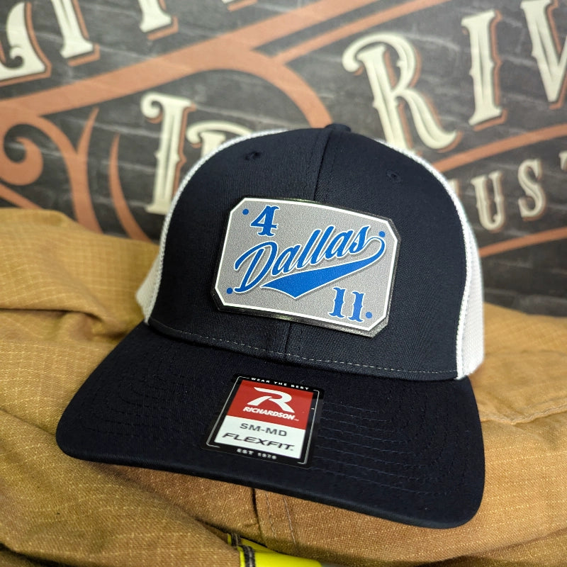 Custom firefighter hat with passport layout in full color