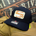 Station hat customized with full color passport leather patch