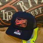 Fire department hat showcasing custom full color passport patch