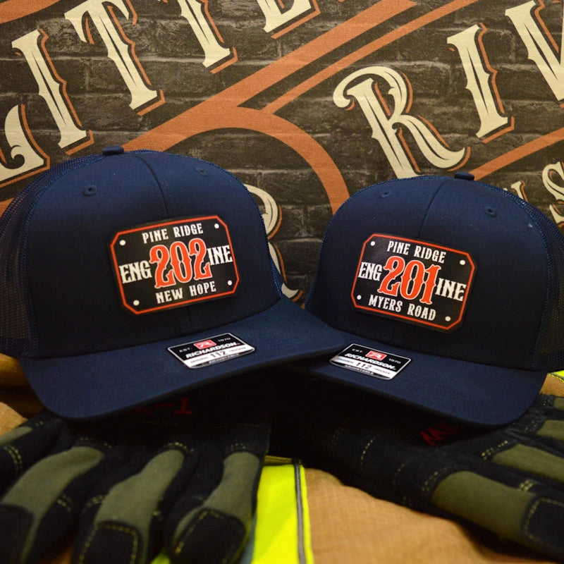Firehouse station hat featuring full color passport patch