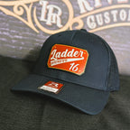 Station hat with custom full color passport leather patch