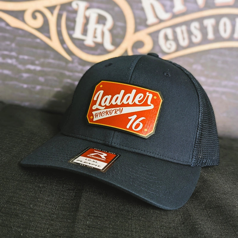 Station hat with custom full color passport leather patch