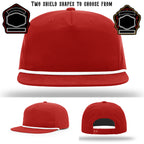 Firefighter hat featuring two shield patch variations