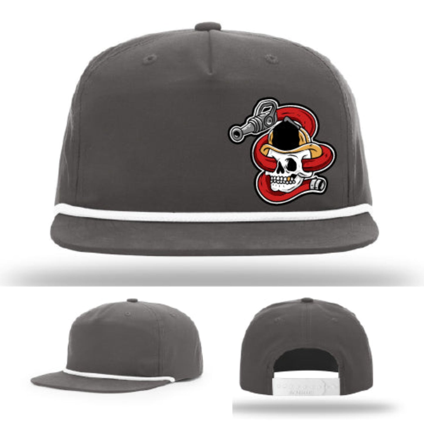 Firehouse apparel Richardson firefighter hat with custom Get Hosed patch