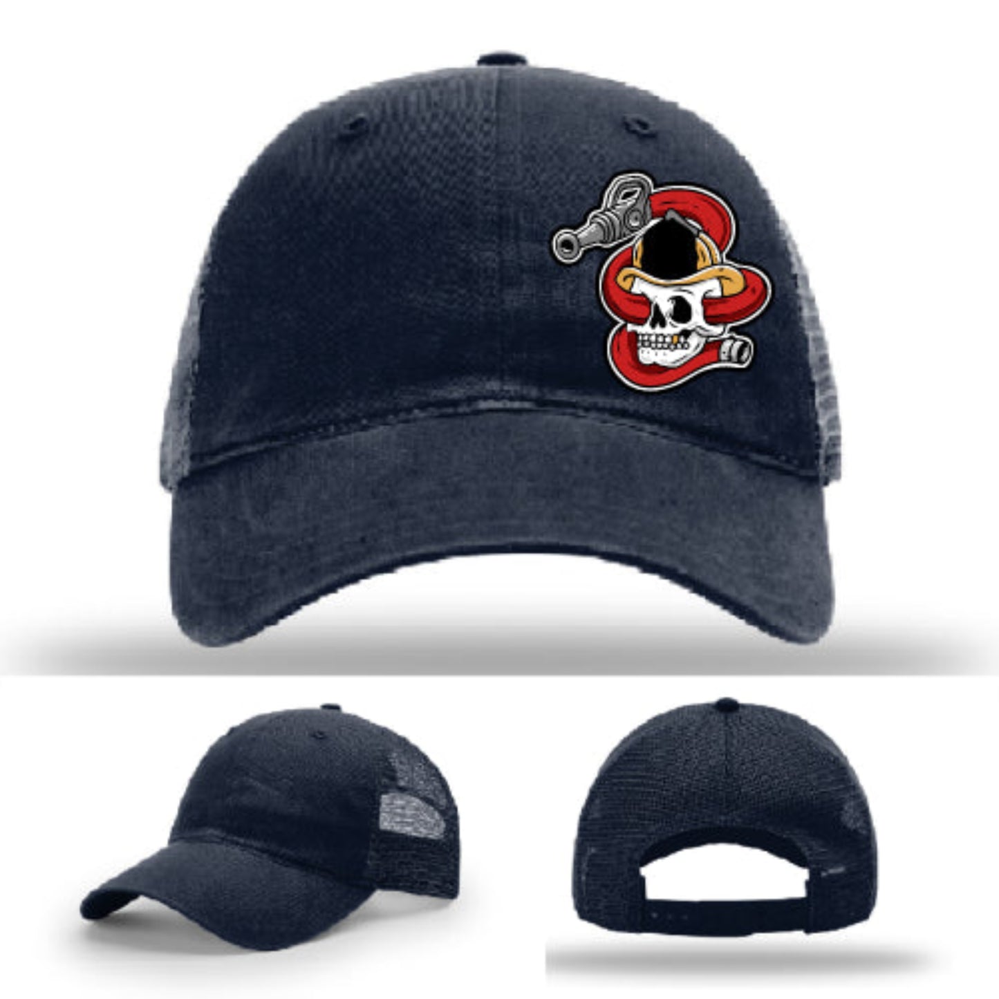 Get Hosed firefighter apparel hat structured crown with hose patch design