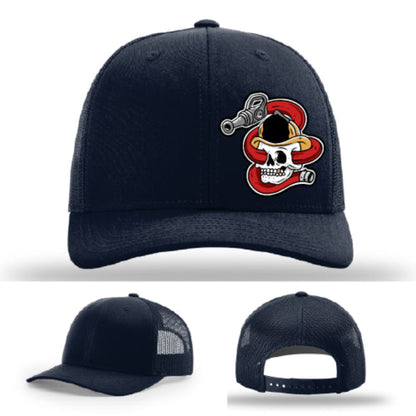 Firefighter hat built on Richardson gear with Get Hosed patch artwork
