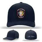firefighter hat with company 24 leather patch