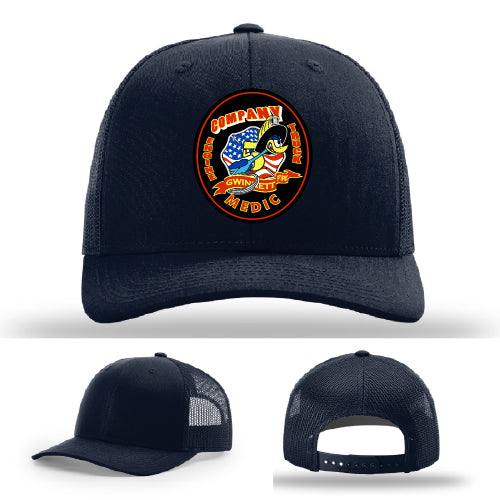gwinnett fire company 5 leather patch hat