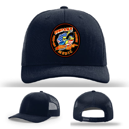 gwinnett fire company 5 leather patch hat