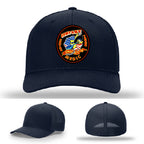 firefighter hat with company 5 leather patch