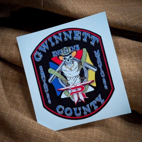 custom fire department stickers gwinnett fire companies