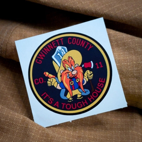 gwinnett fire sticker company pride design