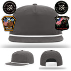 Wildland firefighter hat with Hayfork Engine 321 patch artwork