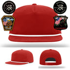 South Fork crew firefighter hat with handcrafted leather patch