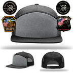 South Fork Hayfork firefighter hat with detailed leather patch