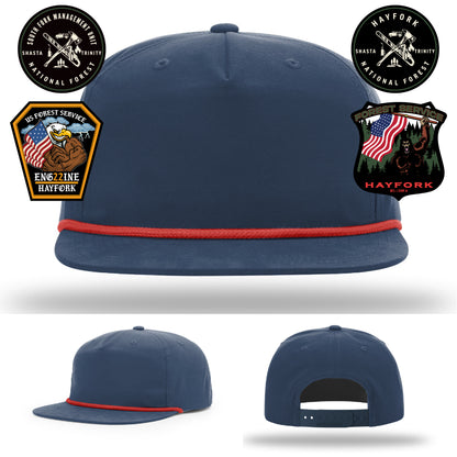 Hayfork National Forest custom firefighter hat fire crew pride