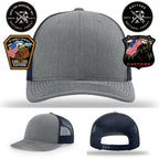 Hayfork National Forest custom firefighter leather patch hat