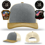 Hayfork Engine 22 custom wildland firefighter leather patch hat