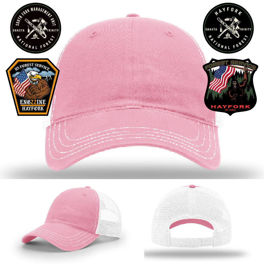 Hayfork National Forest firefighter hat durable leather patch