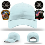 Custom Hayfork firefighter hat with wildland crew leather design