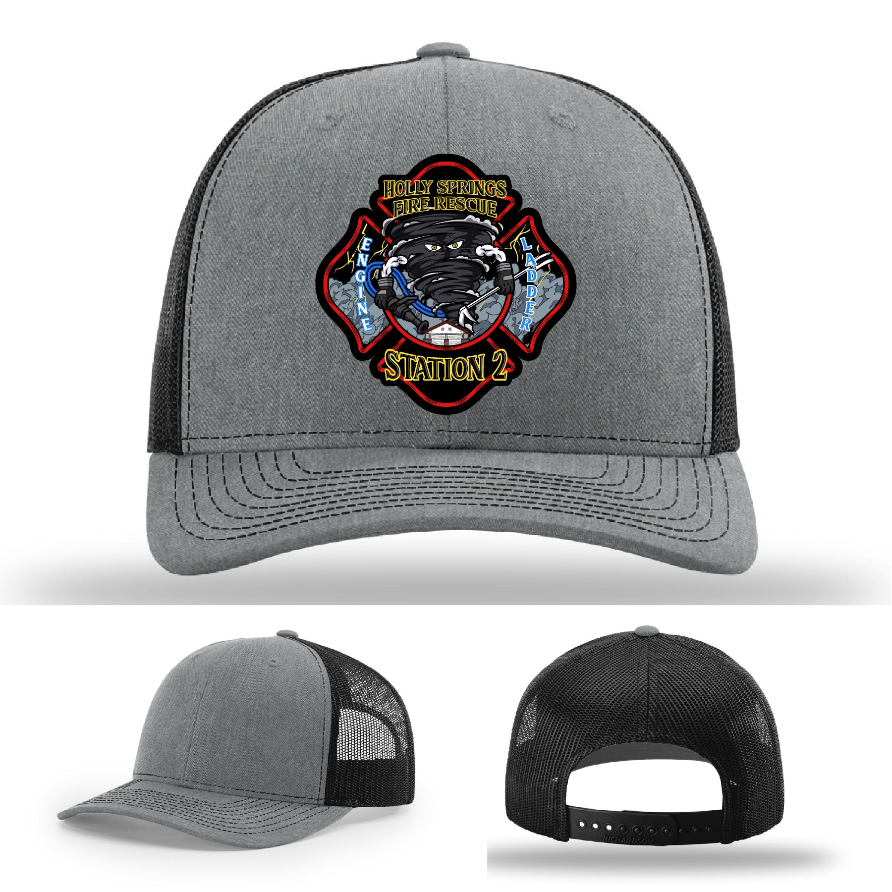 Holly Springs Station 2 hat with full color patch