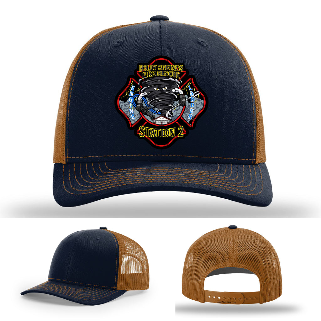 Station 2 firefighter hat with Holly Springs lettering