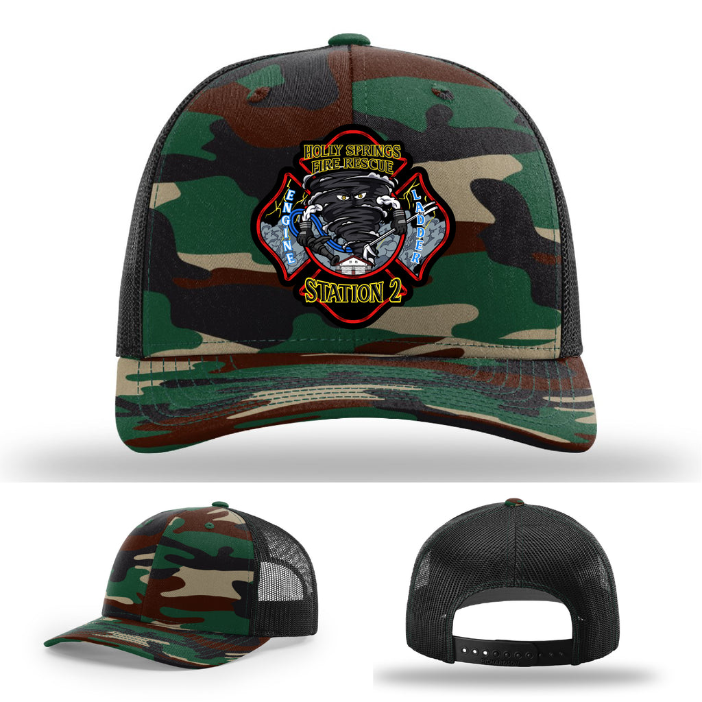 Holly Springs Station 2 hat with durable leather patch
