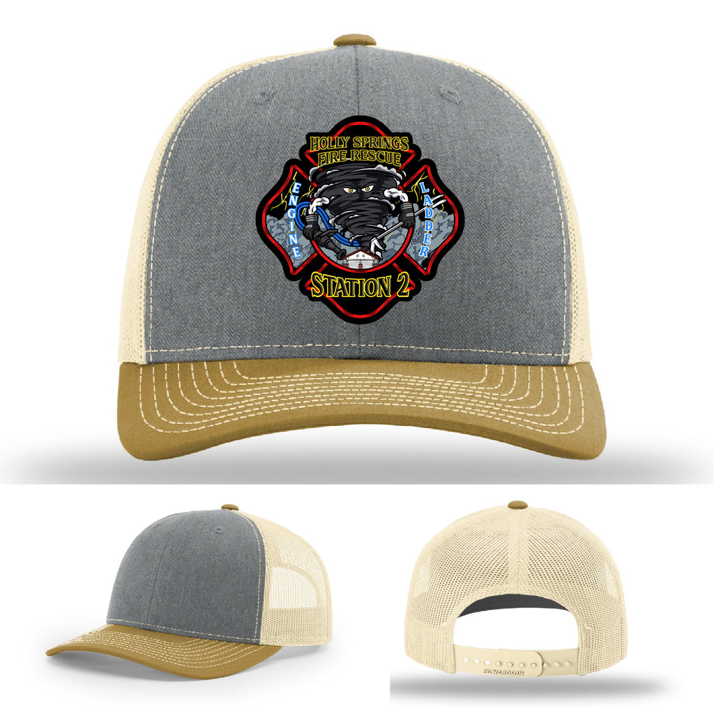 Holly Springs Station 2 hat with crisp logo patch