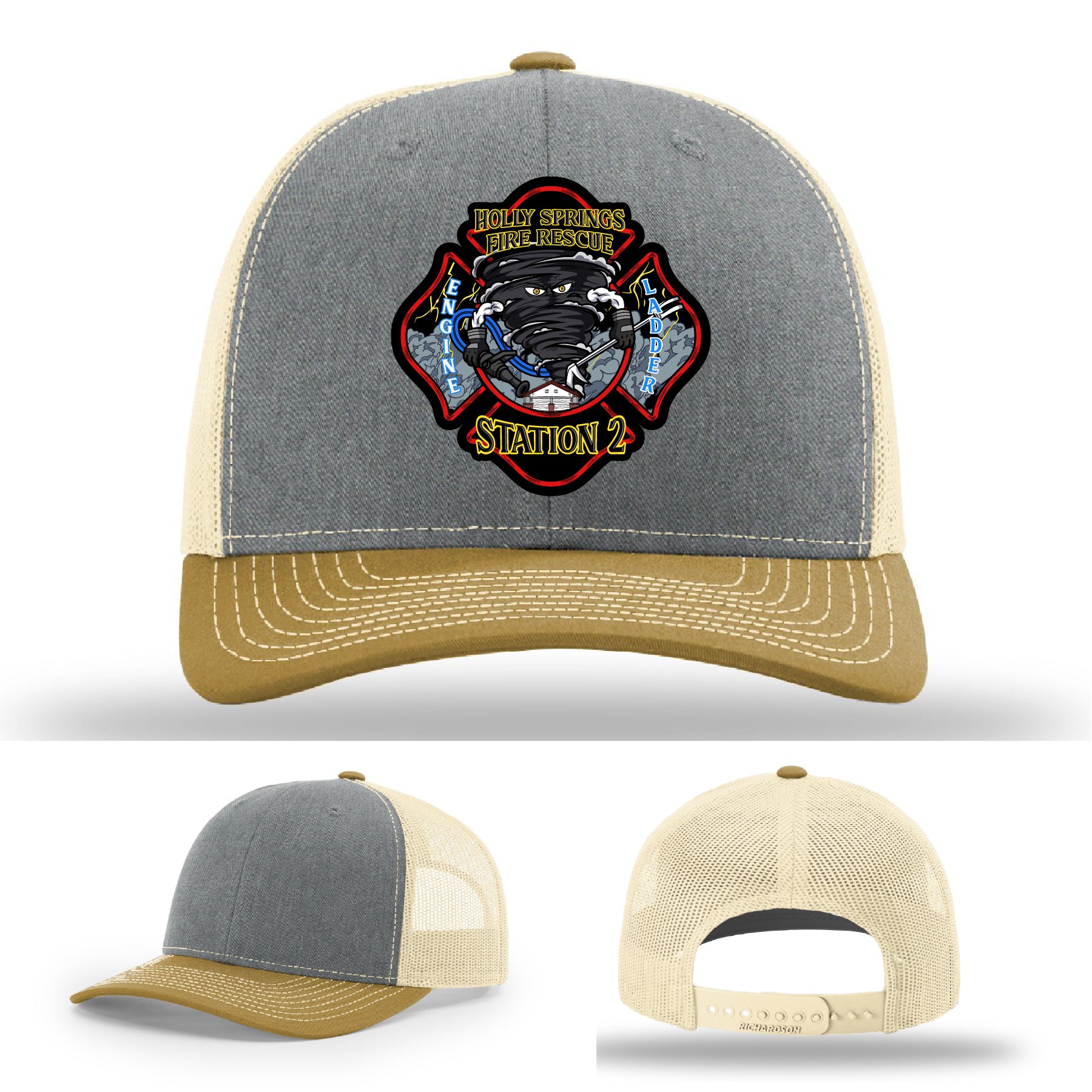 Holly Springs Station 2 hat with crisp logo patch