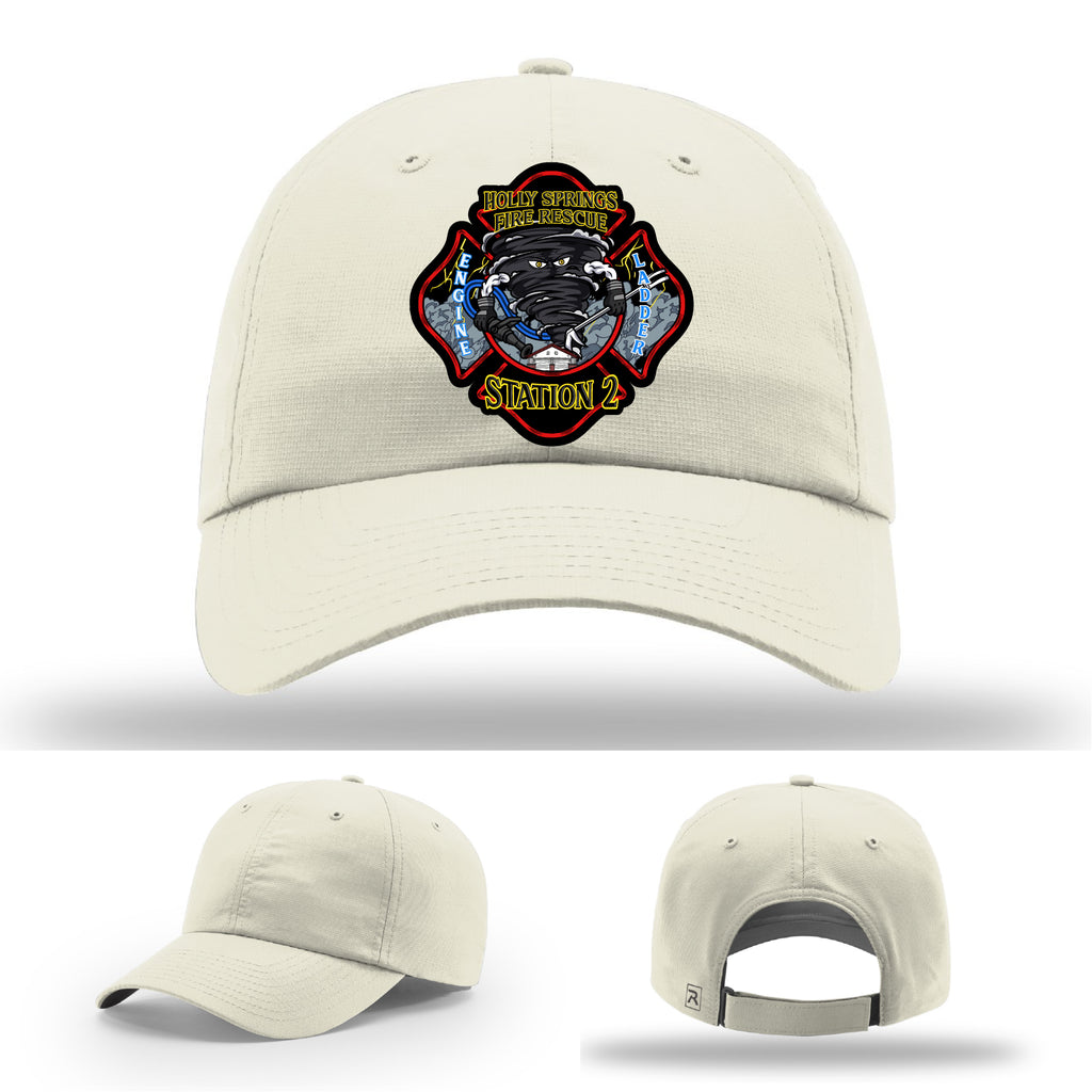 Holly Springs Station 2 firefighter hat with bold patch