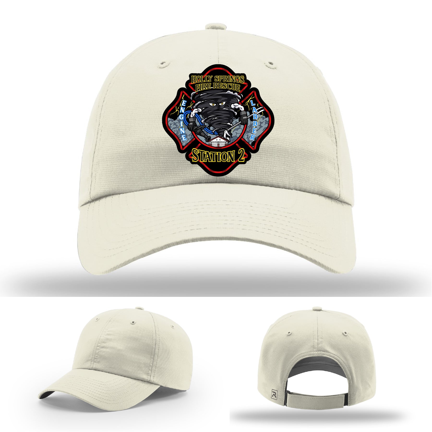 Holly Springs Station 2 firefighter hat with bold patch
