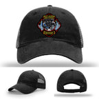 Holly Springs Station 2 firefighter pride hat with leather patch