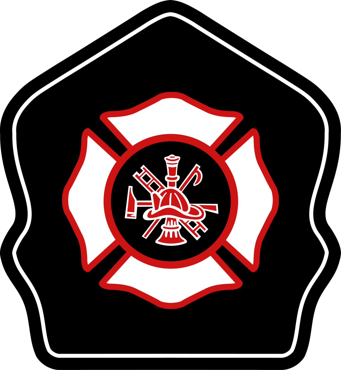 Maltese Leather Firefighter Helmet Shield