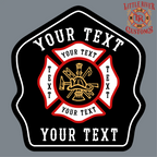 Maltese Leather Firefighter Helmet Shield