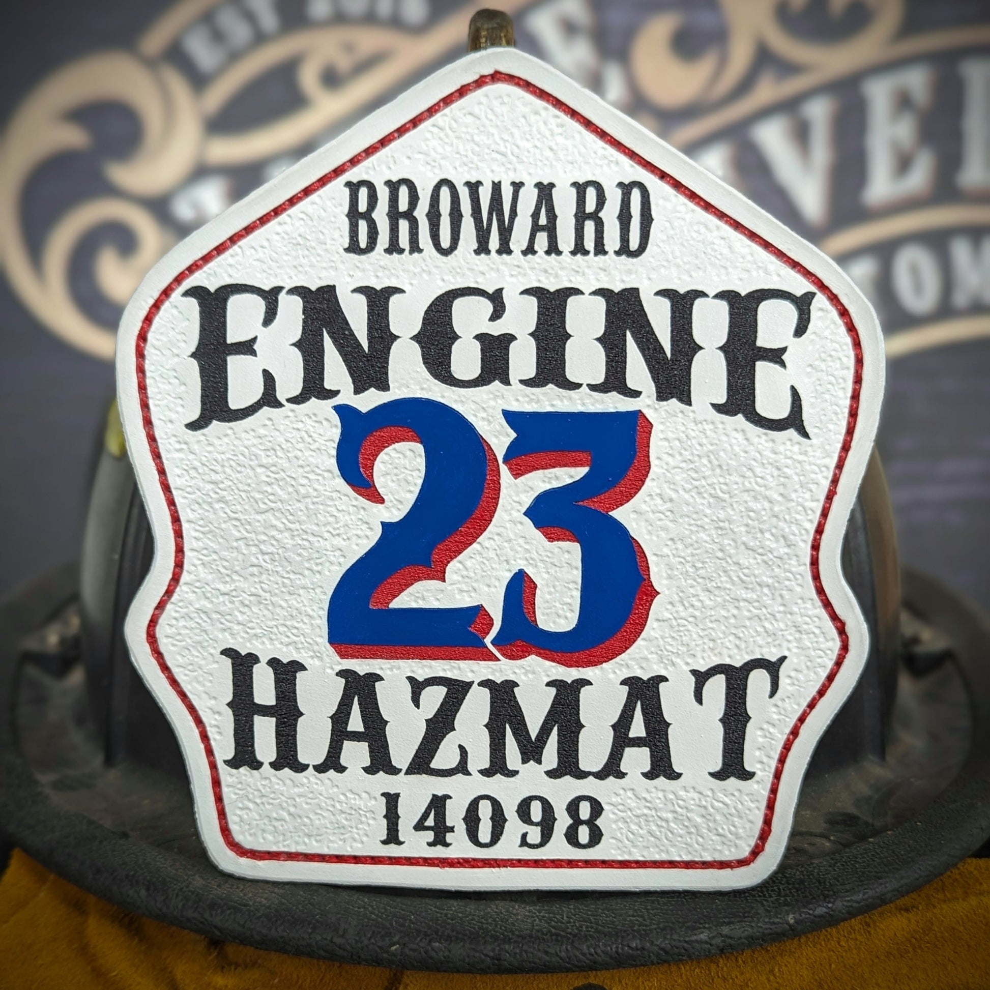 personalized helmet shield – customized for department and role