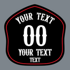 Leather firefighter helmet shield LA Style with live preview option